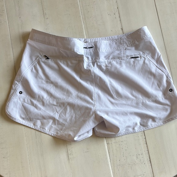 Pelagic White Athletic Shorts Lightweight Minimalist Design - Picture 1 of 3